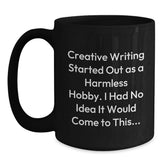 Funny Creative Writing Inspirational Gifts from Friends for Christmas Unique Black Coffee Mugs - Main